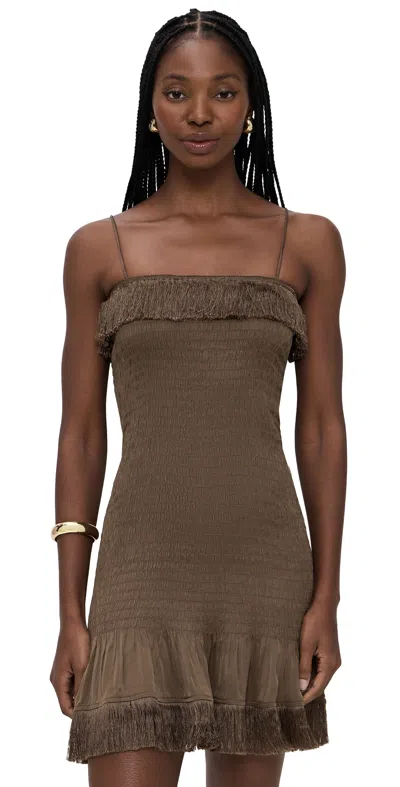By Malene Birger Valia Mini Dress In Brown