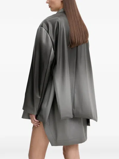 Mmc Studio Ombré Oversized Jacket In Gray