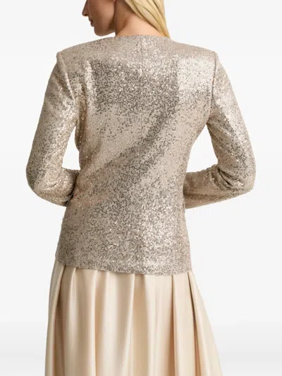 St John Sequin Jacket In Neutral