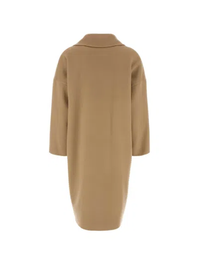 Aftercoat Camel Wool Blend Coat In Brown