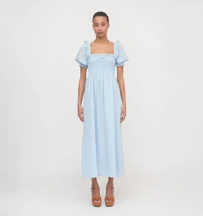 Hill House Home The Scarlett Midi Nap Dress In Blue