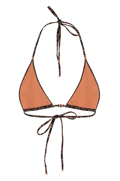 Celine Triangle Bikini Top In Multi