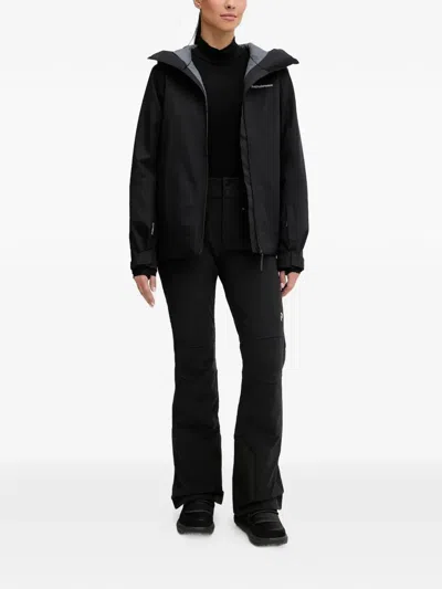 Peak Performance Buttoned Ski Trousers In Black