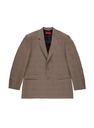 424 Checked Blazer In Brown