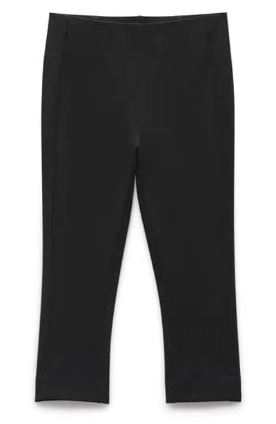 Rag & Bone Simone Ponte Pull-on Capri Pants In Black