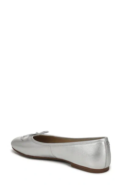 Sam Edelman Flora Ballet Flat In Silver