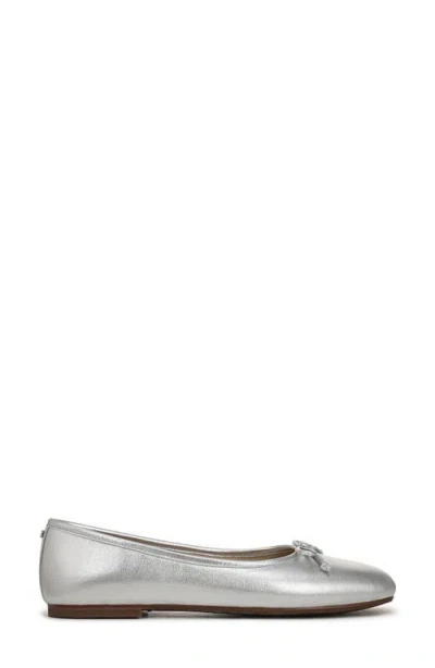 Sam Edelman Flora Ballet Flat In Silver