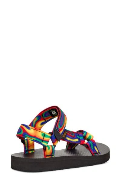 Teva Original Universal Rainbow Strap Sandal In Multi