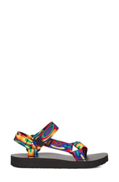 Teva Original Universal Rainbow Strap Sandal In Multi