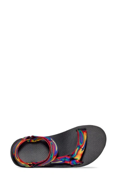 Teva Original Universal Rainbow Strap Sandal In Multi