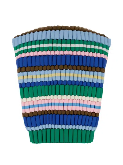 Raxxy Multicolor Nylon Puffer Vest For Women In Multi