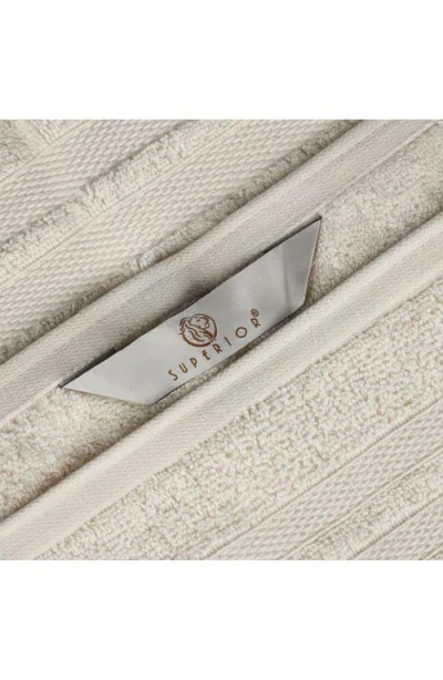 Superior Solid Cotton 6-piece Towel Set In White