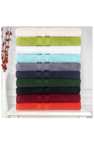 Superior Solid Cotton 6-piece Towel Set In Red