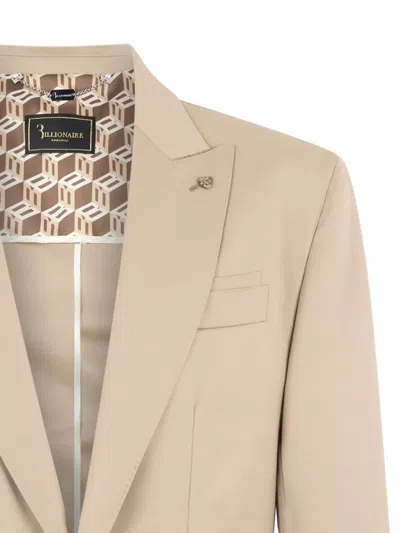 Billionaire Single-breasted Blazer In Neutral
