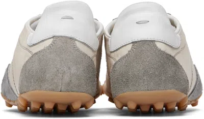 Maison Margiela Sneakers Sprinters In Suede And Leather With Vintage Finish In White