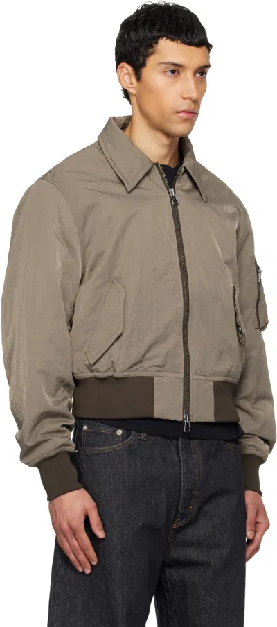 Hope Brown Camp Bomber Jacket In Brown