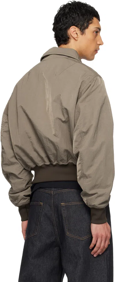 Hope Brown Camp Bomber Jacket In Brown