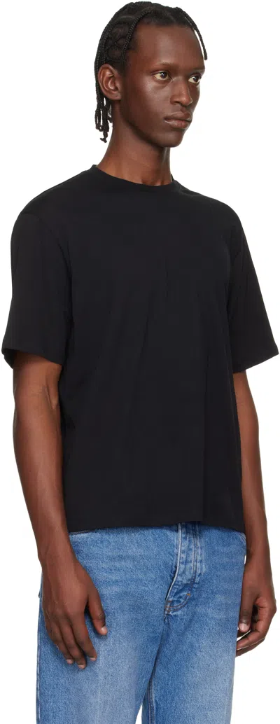 Studio Nicholson Cotton Crew Neck T-shirt In Black