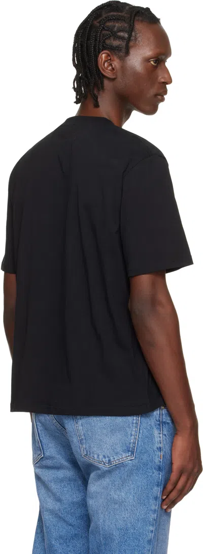 Studio Nicholson Cotton Crew Neck T-shirt In Black