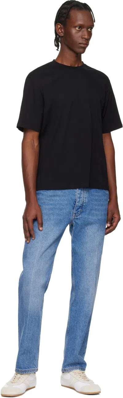 Studio Nicholson Cotton Crew Neck T-shirt In Black