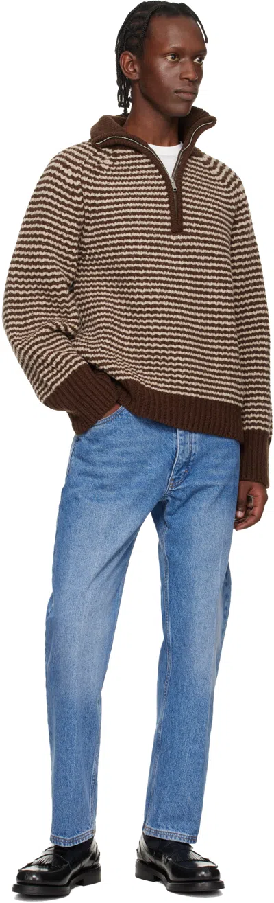 Studio Nicholson Blue Windslow Denim Jeans In Blue