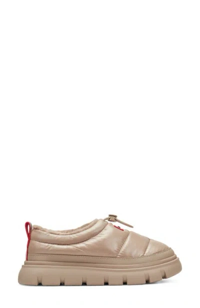 Hunter Madi Platform Puffer Slipper In Nude
