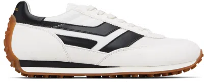 Tom Ford Low-profile White Sneakers With Black Leather Accents In Multi