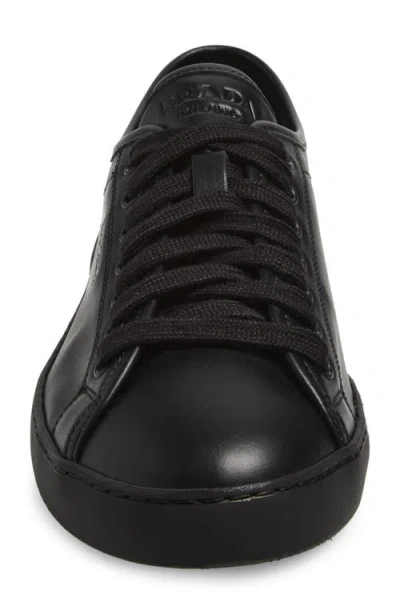 Prada Smooth Sneaker In Black