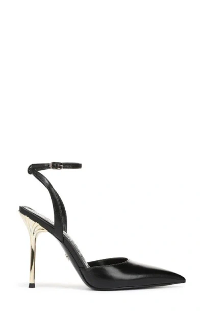 Sam Edelman Ankle Strap Pointed Toe Pump In Black