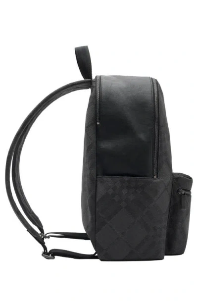 Burberry Chester Check Jacquard Backpack In Black