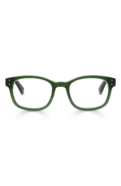 Eyebobs Biff 52mm Square Reading Glasses In Green