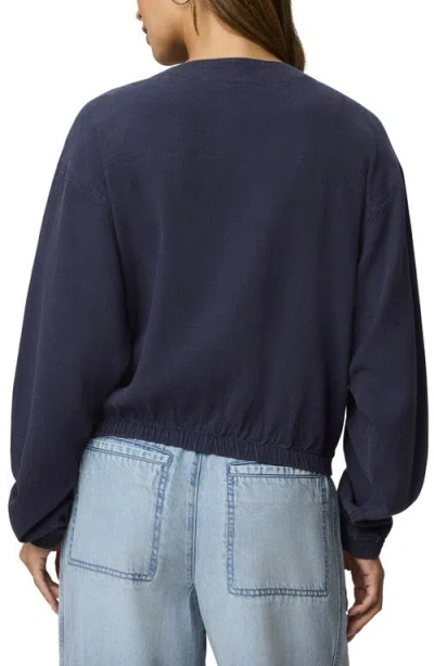 Splendid Clea Bomber Jacket In Blue