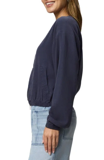 Splendid Clea Bomber Jacket In Blue
