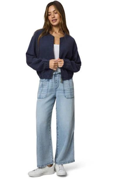 Splendid Clea Bomber Jacket In Blue