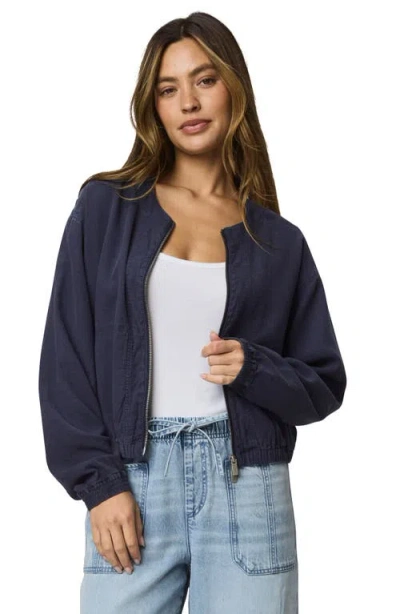 Splendid Clea Bomber Jacket In Blue
