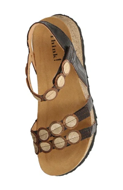 Think ! Koak Ankle Strap Sandal In Black