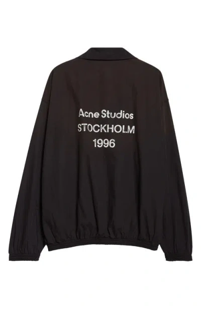 Acne Studios Olando Logo Jacket In Black