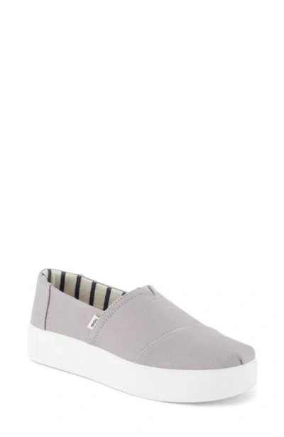 Toms Asher Platform Slip-on Sneaker In Gray