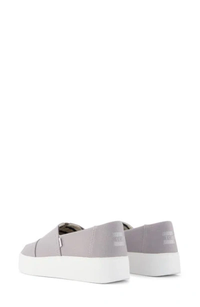 Toms Asher Platform Slip-on Sneaker In Gray