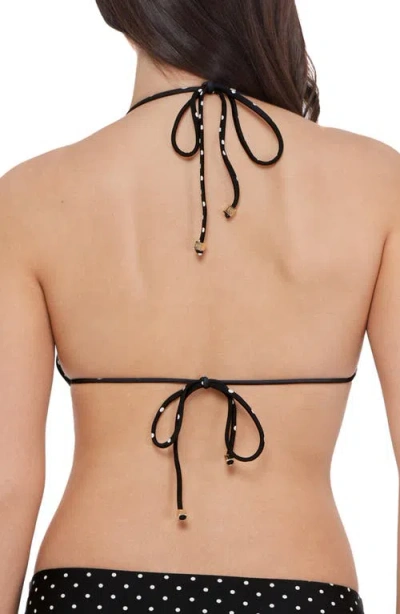 Steve Madden Triangle Bikini Top In Black