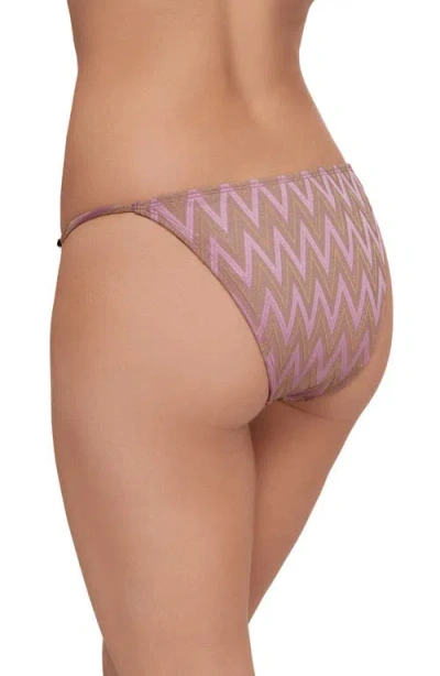 Steve Madden Beaded Strap Bikini Bottoms In Multi