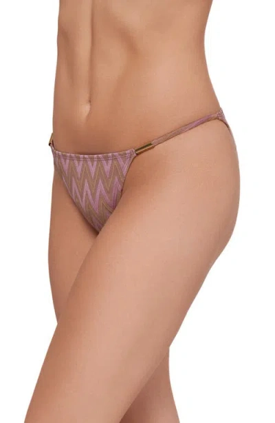 Steve Madden Beaded Strap Bikini Bottoms In Multi