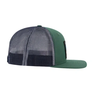 Element Flat Brim 6-panel Mesh Back Cap In Green