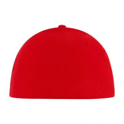 Element Stretch Fit 6-panel Cap With Curved Visor In Red