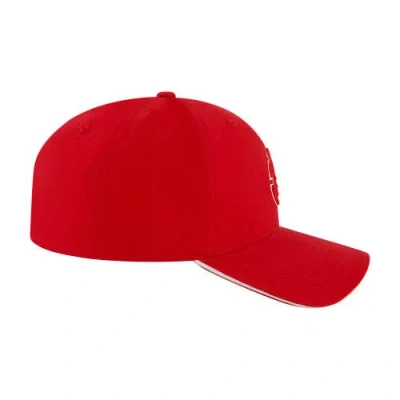 Element Stretch Fit 6-panel Cap With Curved Visor In Red