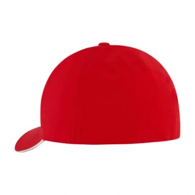 Element Stretch Fit 6-panel Cap With Curved Visor In Red