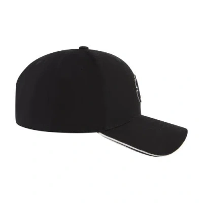 Element Stretch Fit 6-panel Cap With Curved Visor In Black