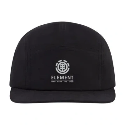 Element Soft Poly Twill Camper Cap Athletic 5-panel Style In Black