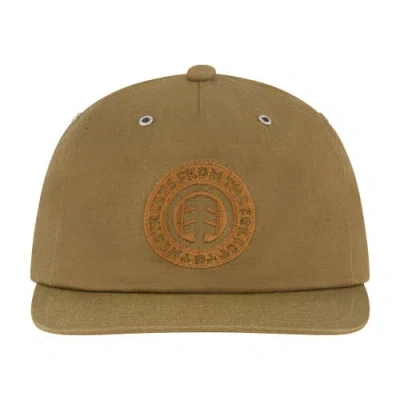 Element Low Profile Flat Brim Cap In Green