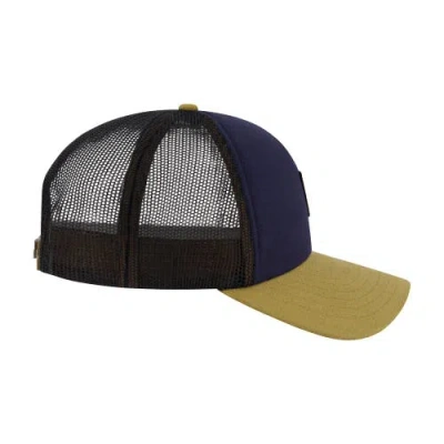 Element Logo Trucker Hat With Mesh Back And Snapback Closure In Multi